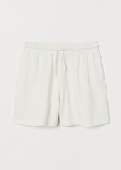 H&M H & M - Wide-leg Sweatshorts - White