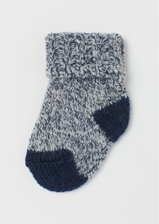 H&M H & M - Wool-blend Socks - Blue