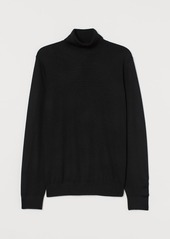 H&M H & M - Wool-blend Turtleneck Sweater - Black