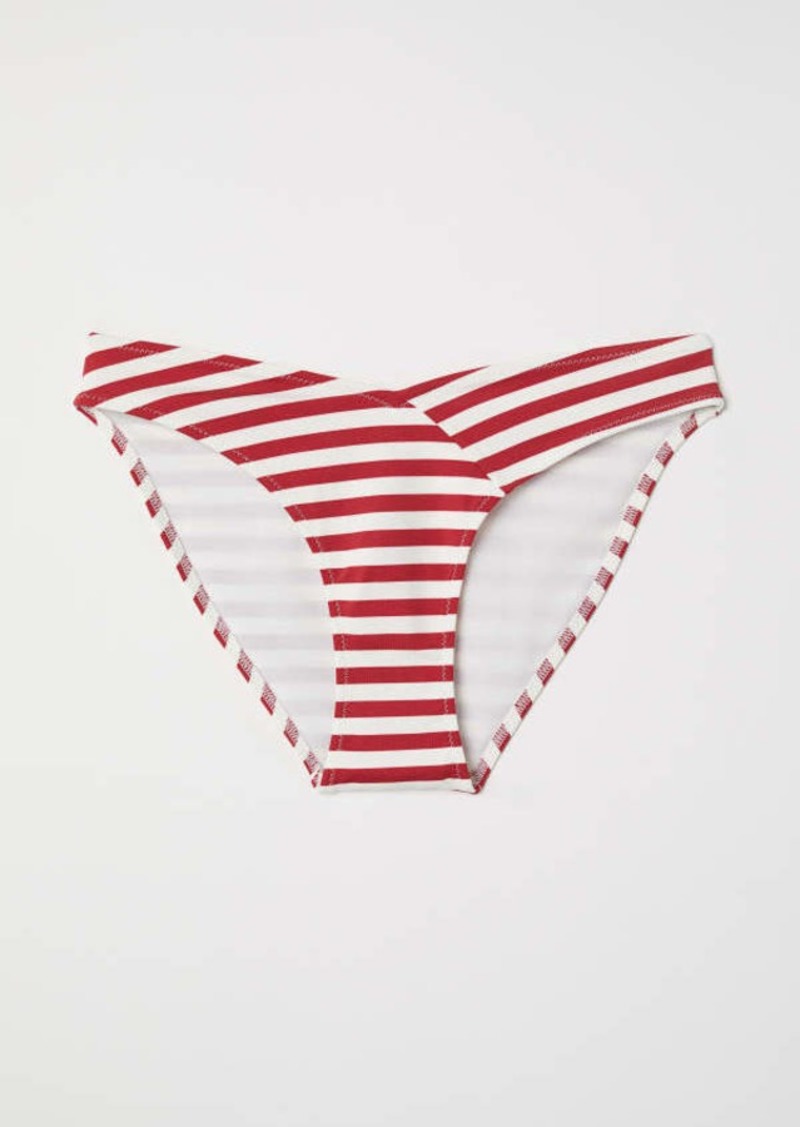 h and m striped swimsuit