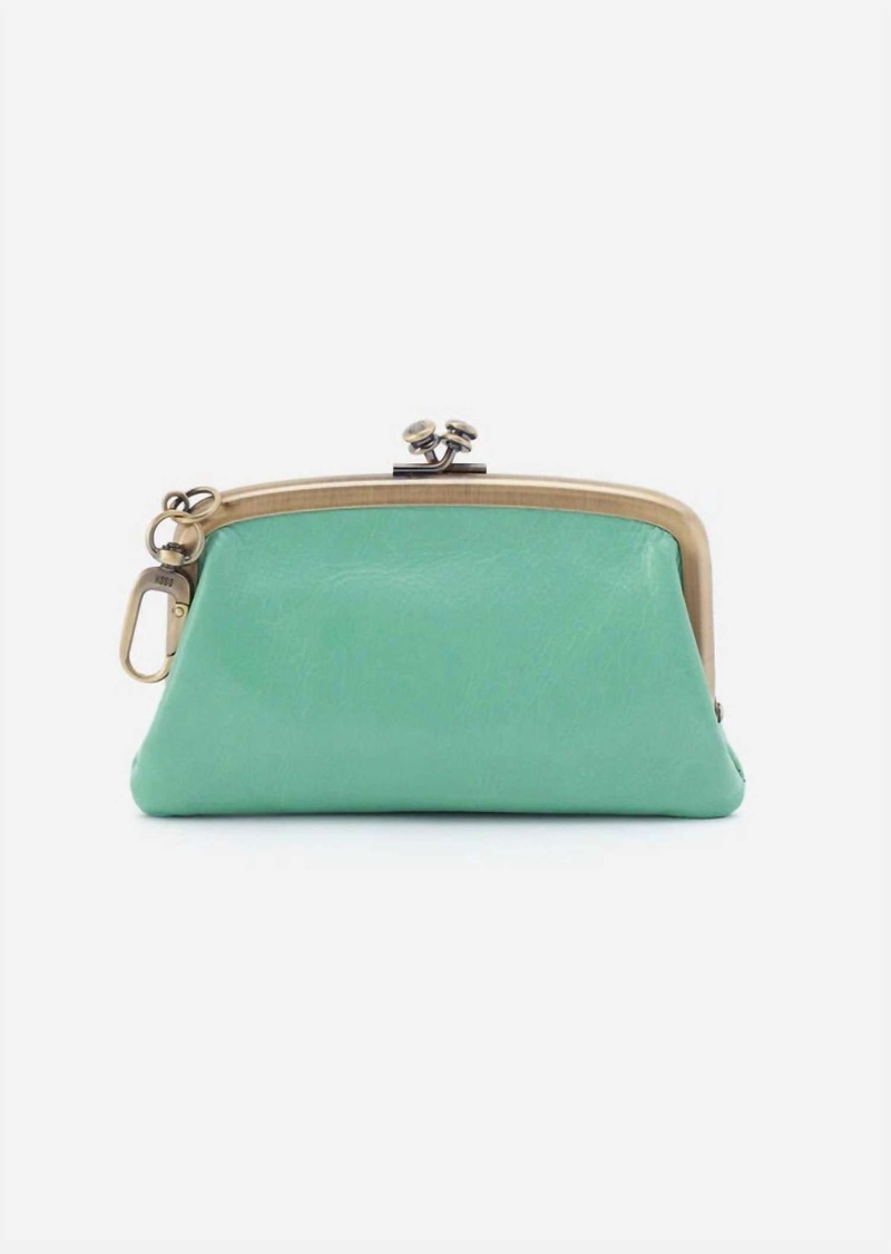 Hobo International Cheer Frame Pouch In Seaglass