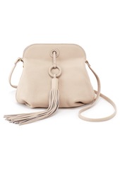 Hobo International HOBO Birdy Tassel Leather Crossbody Bag in Oyster at Nordstrom