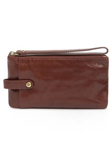 Hobo International HOBO King Leather Clutch in Chocolate at Nordstrom