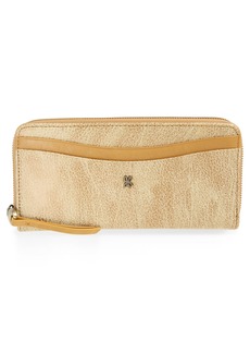 Hobo International HOBO Max Large Zip Around Continental Wallet in Gold Leaf at Nordstrom Rack