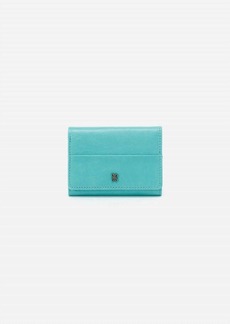 Hobo International Jill Mini Trifold Wallet In Light Aqua