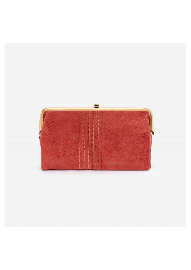 Hobo International Woemn's Lauren Clutch Wallet In Chili