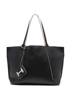 Hogan contrast-lining leather tote bag