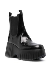 Hogan H-stripes wedge chelsea boots