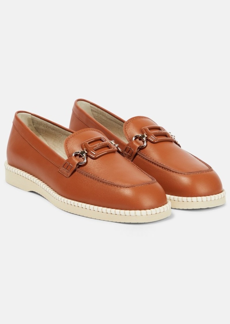 Hogan H642 leather loafers