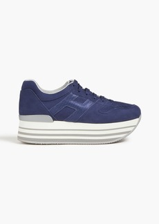 HOGAN - Suede platform sneakers - Blue - EU 41