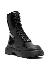 Hogan lace-up combat boots
