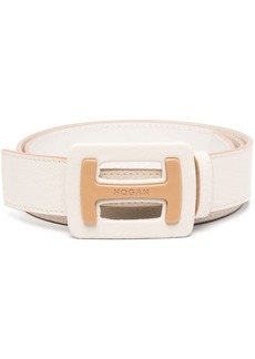Hogan logo-plaque leather belt