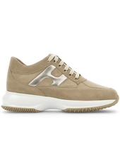 Hogan metallic-detailing suede sneakers