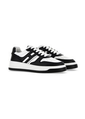 Hogan panelled-design leather sneakers