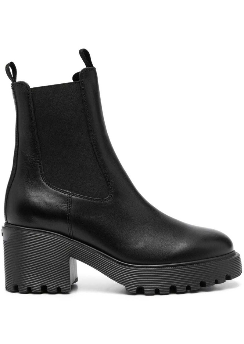 Hogan slip-on leather ankle boots