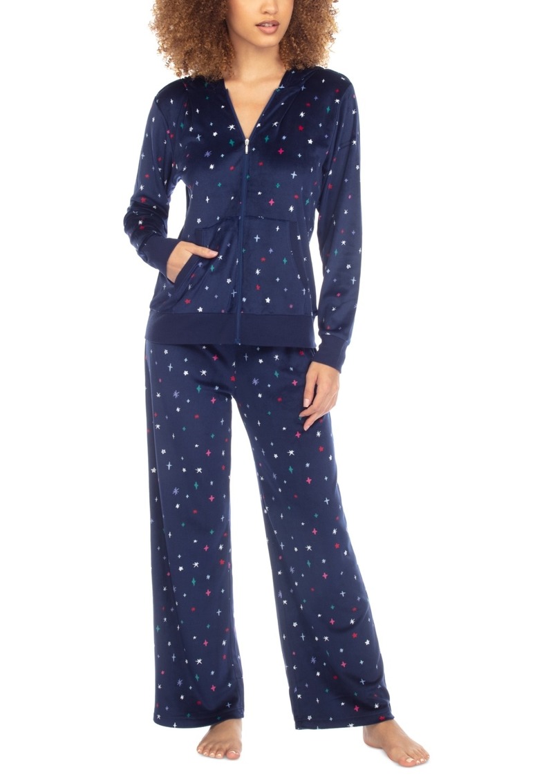 Honeydew Baby Fleece Hoodie Lounge Set - Twilight Stars