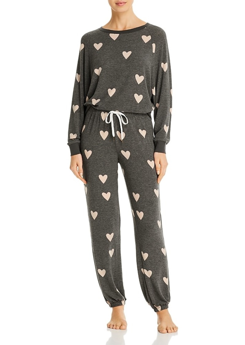 Honeydew Star Seeker Pajama Set in Black Heart - Exclusive