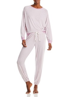 Honeydew Star Seeker Pajama Set in Pink Serenity Gingham