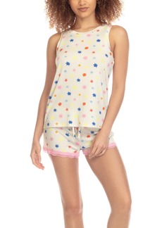 Honeydew Women's All American Lace-Trim Shorts Pajamas Set - Biscotti Stars
