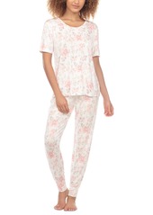 Honeydew Women's Happy Place 2-Pc. Printed Pajamas Set - Pure Hearts