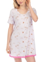 Honeydew Women's Lovely Morning Gingham Sleepshirt - Apricot Gingham