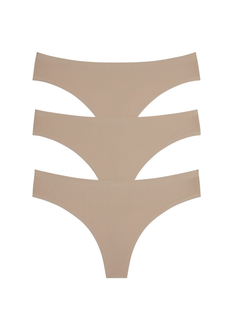 Honeydew Women's Skinz Thong, Pack of 3 - Nude