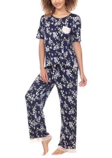 Honeydew Women's Something Sweet Rayon Pant Pajama Set, 2 Piece - Ink Crystal
