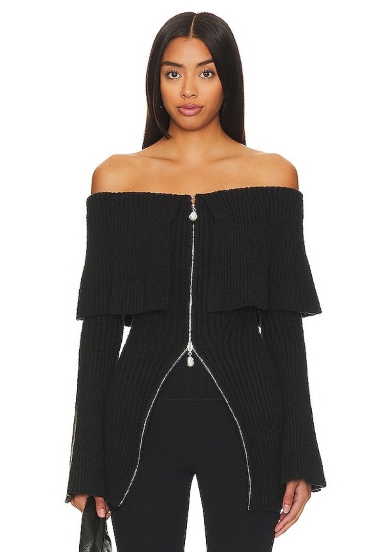 House of Harlow 1960 Akari Off Shoulder Sweater