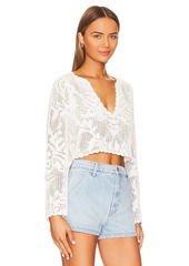 House of Harlow 1960 x REVOLVE Kameli Pointelle Cropped Sweater