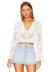 House of Harlow 1960 x REVOLVE Kameli Pointelle Cropped Sweater