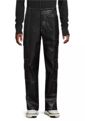 Hudson Jeans Baggy Faux Leather Cargo Pants