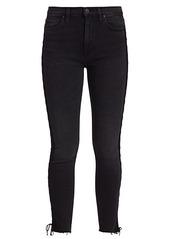 Hudson Jeans Barbara High-Rise Lace Up Skinny Jeans