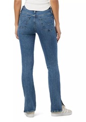 Hudson Jeans Barbara High-Rise Slit Baby Bootcut Jeans