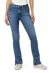 Hudson Jeans Barbara High-Rise Slit Baby Bootcut Jeans