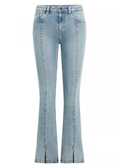 Hudson Jeans Barbara High-Rise Vent Baby Bootcut Jeans