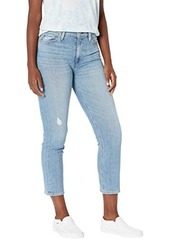 Hudson Jeans Barbara High-Waist Crop Straight in Lights On