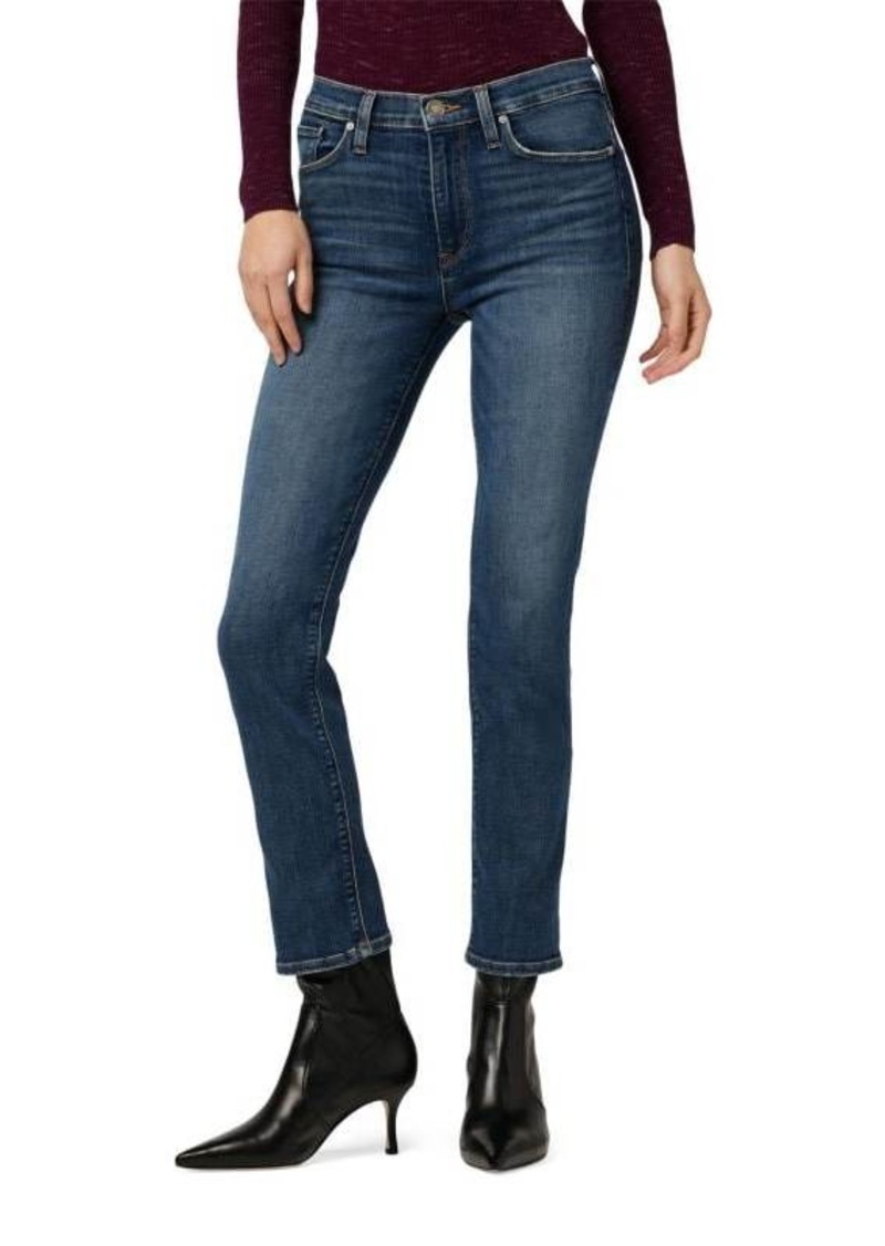Hudson Jeans Barbara Mid Rise Straight Jeans