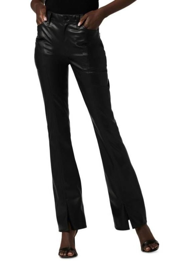 Hudson Jeans Barbara Vegan Leather Bootcut Pants