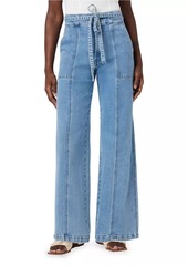 Hudson Jeans Belted Wide-Leg Jeans