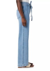 Hudson Jeans Belted Wide-Leg Jeans