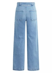 Hudson Jeans Belted Wide-Leg Jeans