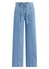 Hudson Jeans Belted Wide-Leg Jeans