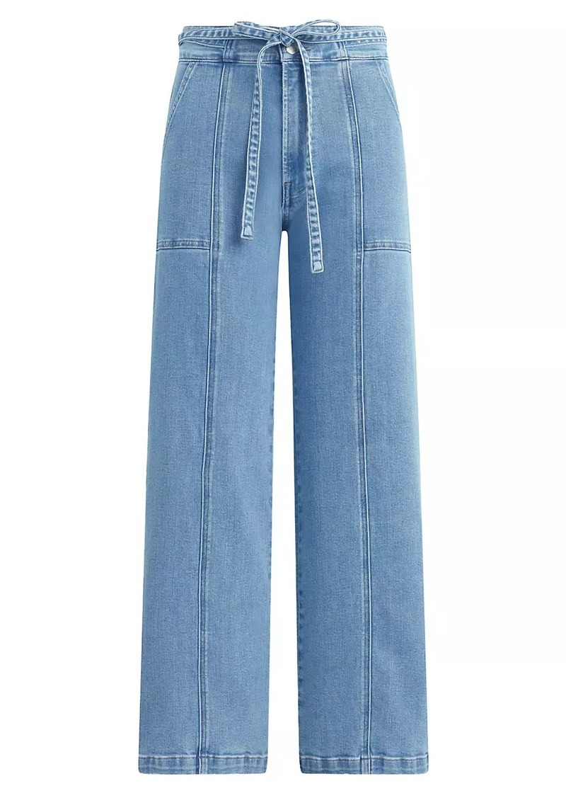 Hudson Jeans Belted Wide-Leg Jeans