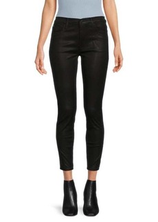 Hudson Jeans Blair Mid Rise Coated Ankle Skinny Jeans
