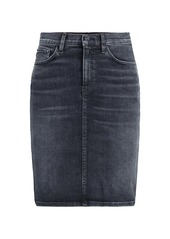 Hudson Jeans Centerfold High-Rise Denim Skirt