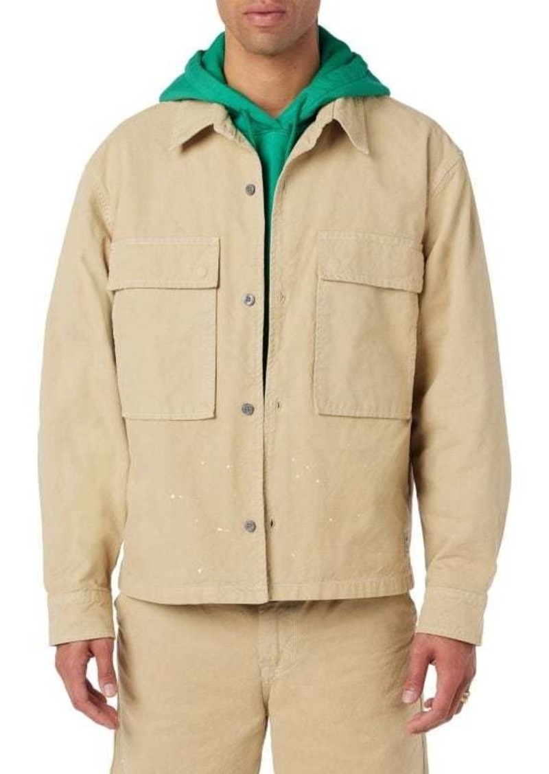 Hudson Jeans Cotton Button-Front Shirt Jacket