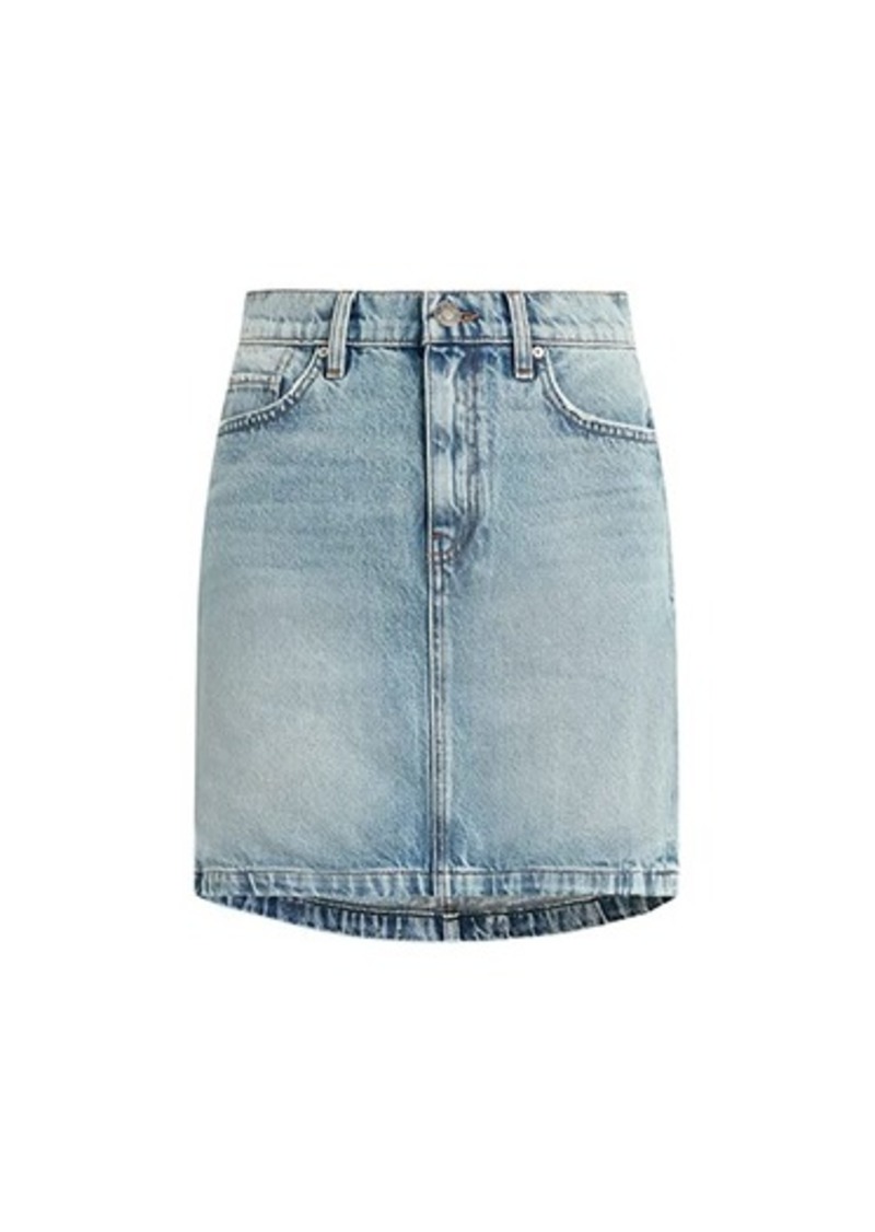 Hudson Jeans Curved Hem Miniskirt