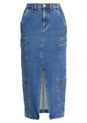 Hudson Jeans Denim Cargo-Style Skirt