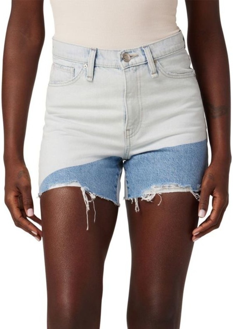 Hudson Jeans Devon Colorblocked Denim Shorts