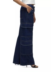 Hudson Jeans Drawstring Wide-Leg Cargo Jeans